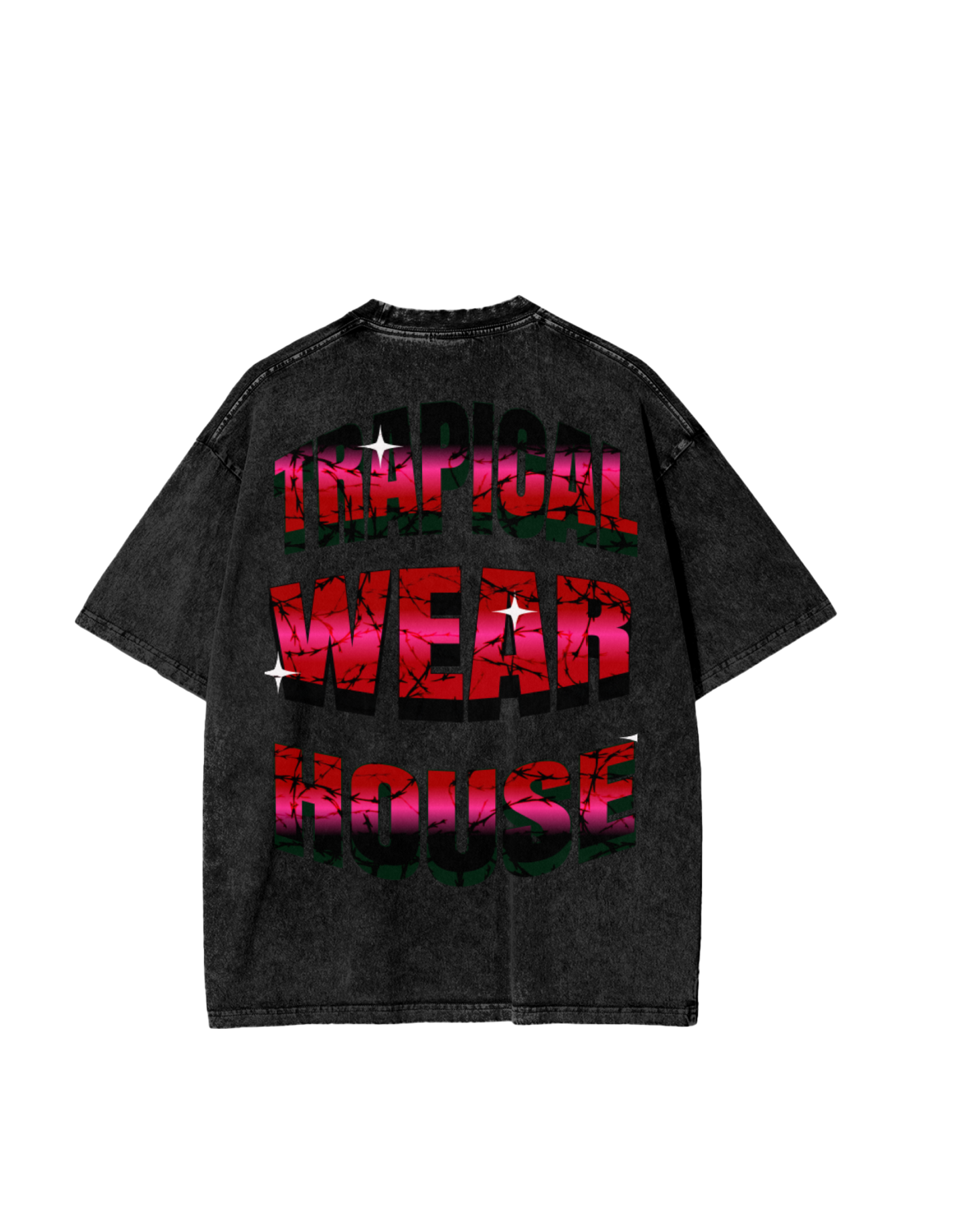 ACID WASHED TRAPSKULL OVERSIZED T (250 GSM)