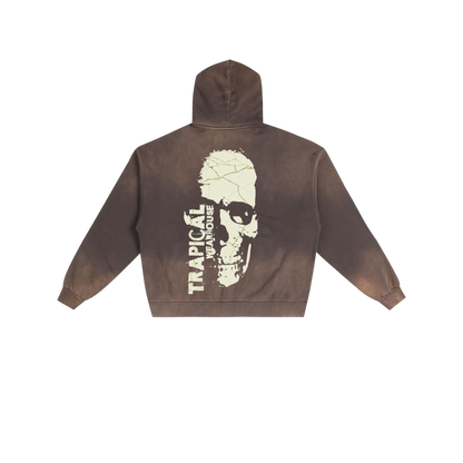 Trapical WearHouse Skull Distressed Hoodie