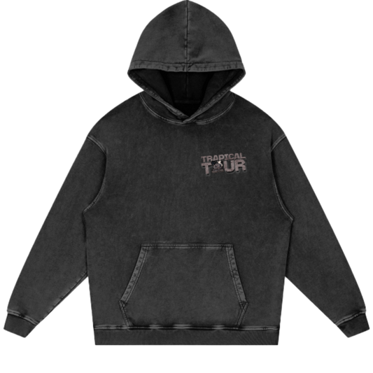 Trapical Tour Acid Wash Hoodie - 420 GSM