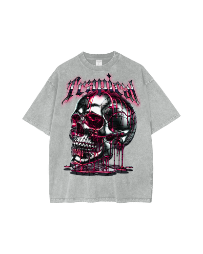 ACID WASHED TRAPSKULL OVERSIZED T (250 GSM)